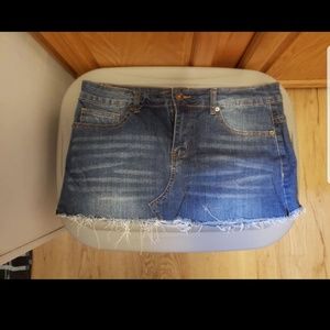 Mini Jean Skirt